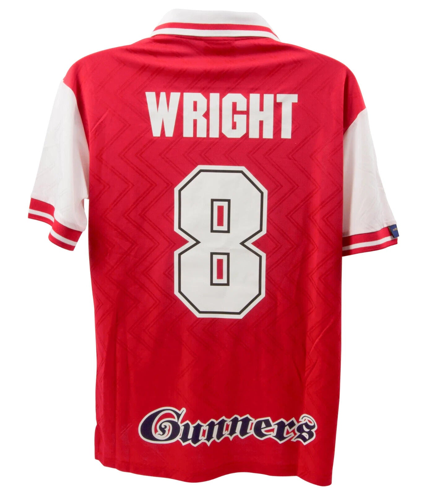 Ian Wright Front Signed Arsenal FC Home Soccer Jersey #8 with Beckett COA